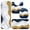 Blue and Gold Marble Pattern-1, variant on White and Gold Marble Pattern Bathroom Rug Set 4 Piece,Includes Contour,Lid Cover,Bath Mat,Non-Slip Extra Soft Absorbent Washable