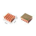 thumbnail image 3 of Cooling Pad for Raspberry Pi Graphics Memory Card Computer PC Heat Sink Thermal GPU Mainboard Heat Dissipation Copper Cooler 4pcs, 3 of 6