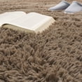 thumbnail image 2 of Paco Home Shag Rug Super Light & Cozy in Brown - 5'3" x 7'3" (5'x7'), 2 of 6