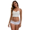 thumbnail image 4 of Unique Bargains Women's Lace Ice Silk Mid Rise Comfort Underpants L White, 4 of 6