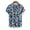 (Casual 11)Blue, variant on Mens Shirts Casual Fashion Turndown Collar Blouse Summer Big and Tall Print Short Sleeve Button Top Tees Plus Size