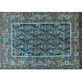 thumbnail image 1 of Ahgly Company Indoor Rectangle Persian Light Blue Traditional Area Rugs, 7' x 9', 1 of 4