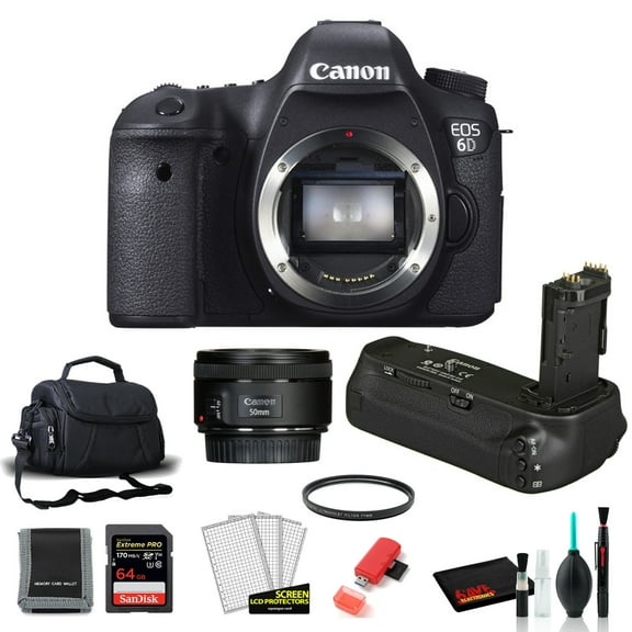 Canon 6D Digital Camera Body with Canon EF 50mm f/1.8 STM Lens   More (International Version)