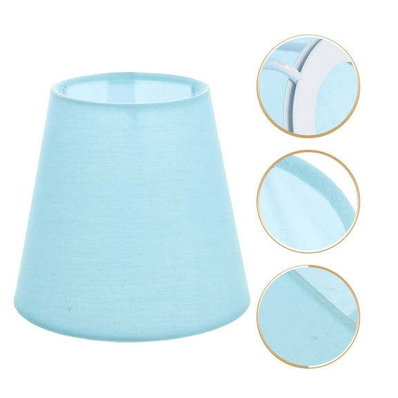 UPOUART Retro Round Lampshade in Skyblue for E14 Socket Home Decoration