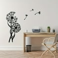 thumbnail image 6 of 4 Pieces/Set Of Metal Dandelion Wall Decoration Flying Design Modern Home Decoration Unique Sculpture Wall Hanging Art Metal Signage Suitable For Home And Kitchen Decorati, 6 of 9