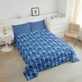 thumbnail image 4 of Erosebridal Green Checkered Bedding Comforter Set, Square Geometric Comforter Sets , Abstract Reversible Down Comforter, Microfiber Room Decoration, 2-Piece, 4 of 8
