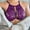 Purple, variant on Womens See Through Bra Top Sheer Lace Bralet Crop Tops T Shirt Blouse Tee