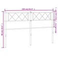 thumbnail image 2 of vidaXL Metal Headboard White 150 cm, 2 of 5