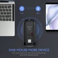 thumbnail image 3 of BAKIBO Wireless Mouse, LED Rechargeable Laptop Mouse, Portable Office Computer Mice use(BT5.2 and USB 2.4G) Dual Mode Connection, Silent, Slim, for Apple Laptop/ipad Tablet/Mac/PC, 3 of 11