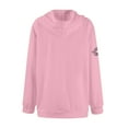 thumbnail image 5 of GIPQJK Graphic Sweatshirts for Men Usa Flag Hoodie 2024 Fall Trendy Crewneck Drawstring Long Sleeve Tops with Pockets,Pink XL, 5 of 5
