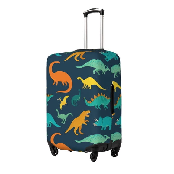 Fuzoiu Hand Drawn Seamless Print Suitcase Cover,Washable Luggage Covers for Suitcase,Elastic Luggage Protector Cover,Scratch Resistant Travel Suitcase Covers-Small