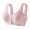 Pink, variant on Bras for Women Comfort Front Closure Cotton Wireless Full Coverage Support No Underwire Breathable Padded Bra Everyday Skin Friendly 40