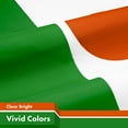 thumbnail image 4 of G128 Niger Nigerien Flag | 3x5 Ft | LiteWeave Pro Series Printed 150D Polyester | Country Flag, Indoor/Outdoor, Vibrant Colors, Brass Grommets, Thicker and More Durable Than 100D 75D Polyester, 4 of 7