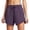 Purple, variant on Gym Shorts Women High Waist Running Shorts for Lightweight Athletic Workout Shorts with Side Pockets and Zipper