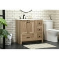 thumbnail image 2 of 36 inch single bathroom vanity in natural oak, 2 of 8
