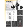 thumbnail image 3 of BLUESHARK 38mm Single Fiddle Swivel Aluminum Sailing Block Choose Quantity (5-Pack) 2253, 3 of 3