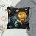 thumbnail image 2 of Qinduosi Planets and Space Throw Pillow Case Cushion Cover Home Office Decorative for Sofa Living Room Square White, 2 of 5