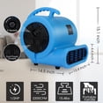 thumbnail image 3 of blessny Ventilador secador de alfombras con certificación ETL de 1/2 HP, soplador de aire de 2200 CFM para secado en el hogar, ventilador de piso portátil con cable de 15 pies de largo con función de, 3 of 5