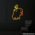 thumbnail image 3 of Glowneon Capybara and Chicken Neon Sign, Capybara Led Sign, Animal Led Light, Nursery Decor, 3 of 5