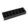 thumbnail image 4 of Florero rectangular Arreglo floral Florero de acrílico Florero rectangular largo Florero de arte decorativo para sala de estar Dormitorio Mesa de 35x10x6.5cm 14 Hoyos, 4 of 9