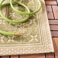 thumbnail image 5 of SAFAVIEH Courtyard Kian Bordered Indoor/Outdoor Area Rug, Cream/Green, 6'7" x 9'6", 5 of 10