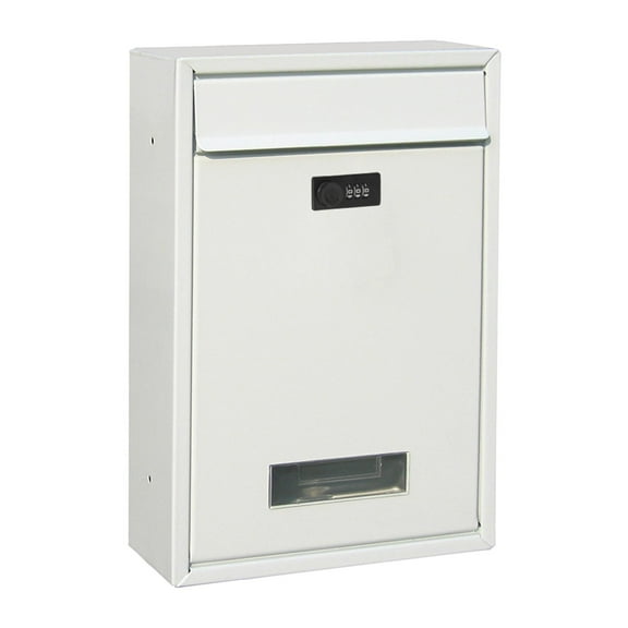 yotijay Vintage Wall Mounted Mailbox Coded Lock Rainproof Mail Box Letterbox