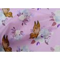 thumbnail image 4 of oneOone Cotton Cambric Light Purple Fabric Florals Fabric For Sewing Printed Craft Fabric By The Yard 56 Inch Wide-EVO, 4 of 4