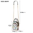 thumbnail image 2 of FORMRS Crossbody Bag for Women Quilted Travel Shoulder Cell Phone Purse with Chain Strap Handbag, Green Stars, 2 of 7