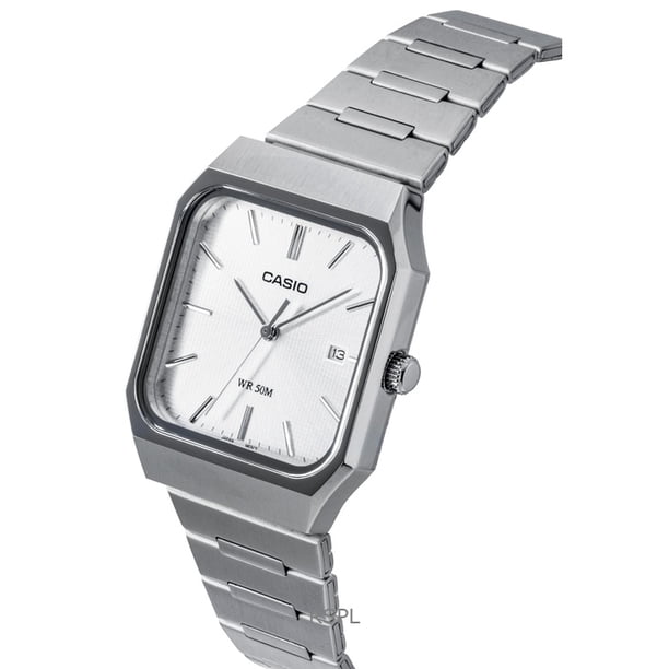【新品・保証書付】CASIO MTP-B185D-7A シルバー Casio Standard Analog Stainless Steel Silver Dial Quartz MTP-B185D