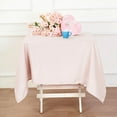 BalsaCircle 54" x 54" Square Polyester Tablecloth Blush - Walmart.com