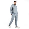 thumbnail image 2 of GINGTTO Men's 2 Piece Jacquard Hoodie & Joggers Set Textured Streetwear Spring Casual Outfits, 2 of 7