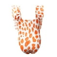 thumbnail image 4 of Odeerbi Toddler Swimsuits Kids Girls One Piece Swimsuit Bow Floral Swimsuit Summer Ruffle Sleeve Swimsuit Orange, 4 of 9