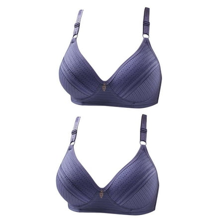 Blczomt Womens Bras on Clearance Under 10.00 Balconette Lace No Wire Bralette Blue Bra 2PC