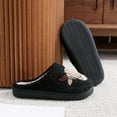 thumbnail image 5 of Fuzzy Slippers For Women Couple Winter Cute Cow Pattern Cartoon Warm Padded Slippers Warm Cozy Winter House Slippers Bedroom Indoor House Shoes, 5 of 7