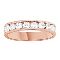 AFFY White Natural Diamond Anniversary Ring In 14k Rose Gold (0.5 Cttw)