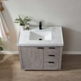 thumbnail image 3 of Miseno Mv701536-Nm Leiza 36" Free Standing Single Basin Vanity Set - Classical Gray, 3 of 7