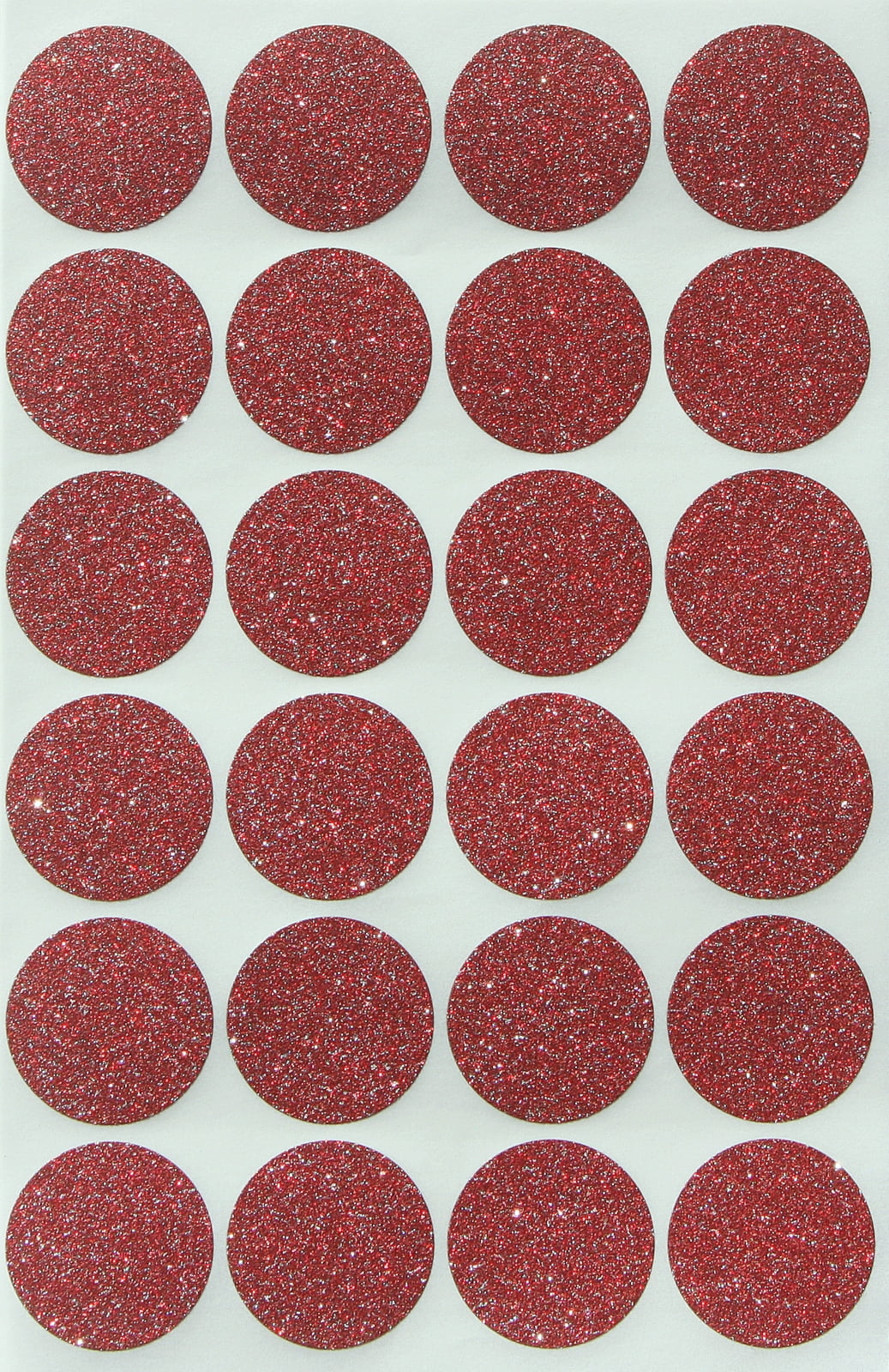 Gold Glitter Circle Stickers - Large - The Paper Empire