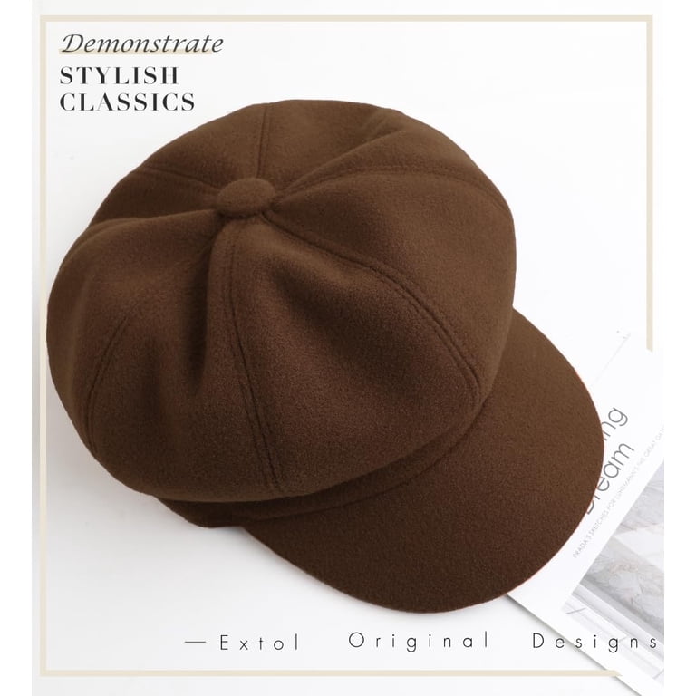 8239 Women Beret Newsboy Hat French Wool Cap Classic Autumn Spring Winter Women Beret Newsboy Hat French Wool Cap Classic Autumn  main image 4