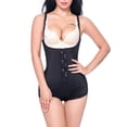 thumbnail image 4 of Womens Body Shaper Bodysuit Boyshort with Firm Abdomen Control Underbust corset Lingerie Black, 4 of 7
