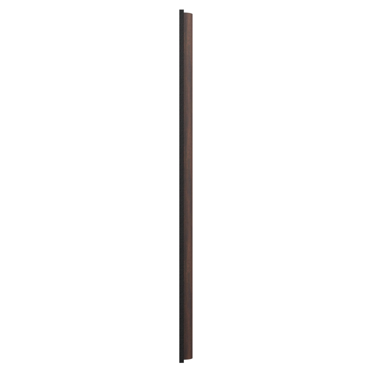 Ekena Millwork AcoustixPro Noise Cancelling Half Round Small Slat Wall Panel 11 3/4"W x 94 1/2"H, Ebony Premium (2 Pack)