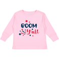 thumbnail image 3 of Inktastic 4th of July Boom Y'all with Red White and Blue Stars Boys or Girls Long Sleeve Toddler T-Shirt, 3 of 5