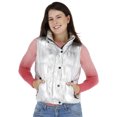 thumbnail image 1 of Chaleco Metálico Capitonado Con Cuello Alto De Dama Generra G1560, 1 of 4