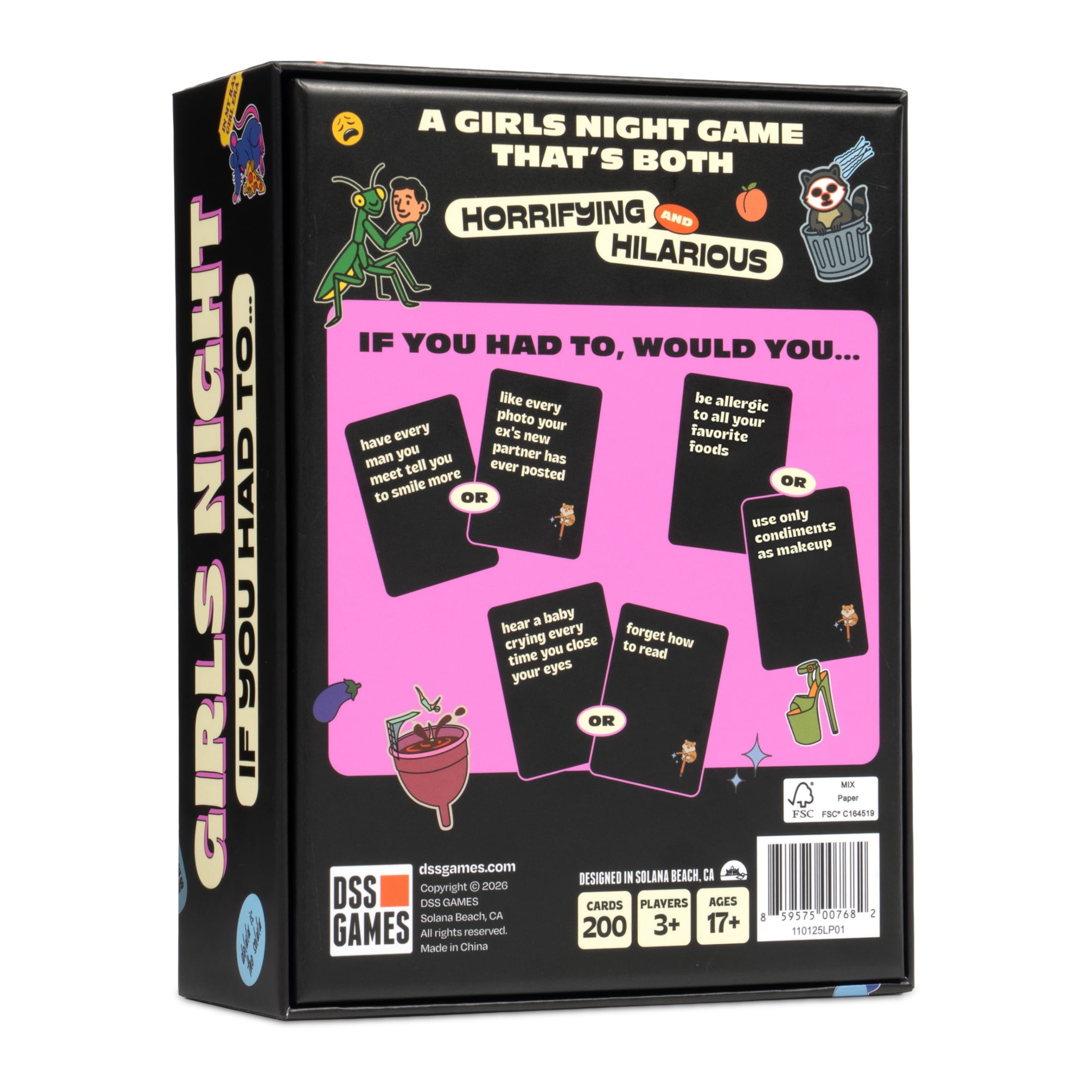 The Girls Night If You Had To Game by DSS Games, Fun Bachelorette Party And Girls Night Card Game