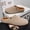 Sand color, variant on Men's Suede Backless Mule Cork Clog Slip-On Slippers