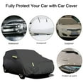 thumbnail image 3 of Car Cover Full Covers with Reflective Strip Sunscreen Protection Dustproof&Waterproof Cover UV Scratch-Resistant for 4X4/SUV Business Car, 3 of 7