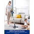 thumbnail image 4 of Cocbny Cordless Vacuum Cleaner, 8 in 1 Powerful Suction Lightweight Vacuum Cleaner for Home, LED Display, 3 Suction Modes, 45Mins Detachable Battery Vacuum for Hard Floor Carpet Pet HaiPet Hair, Blue, 4 of 9