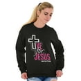 thumbnail image 4 of Live for Jesus Religious Faith Sweatshirt for Men or Women Brisco Brands M, 4 of 6