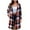 Hot Pink, variant on Women's Plaid Shacket Jacket Trendy Fall Casual Lapel Long Sleeve Button Down Shirt Coat Winter Clothing with Pockets (L, Army Green)