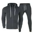 thumbnail image 3 of Mens Tracksuits 2025 Fall Winter Long Sleeve Zip Up Hoodie and Sweatpants Joggers Set Plain Tracksuit, 3 of 6