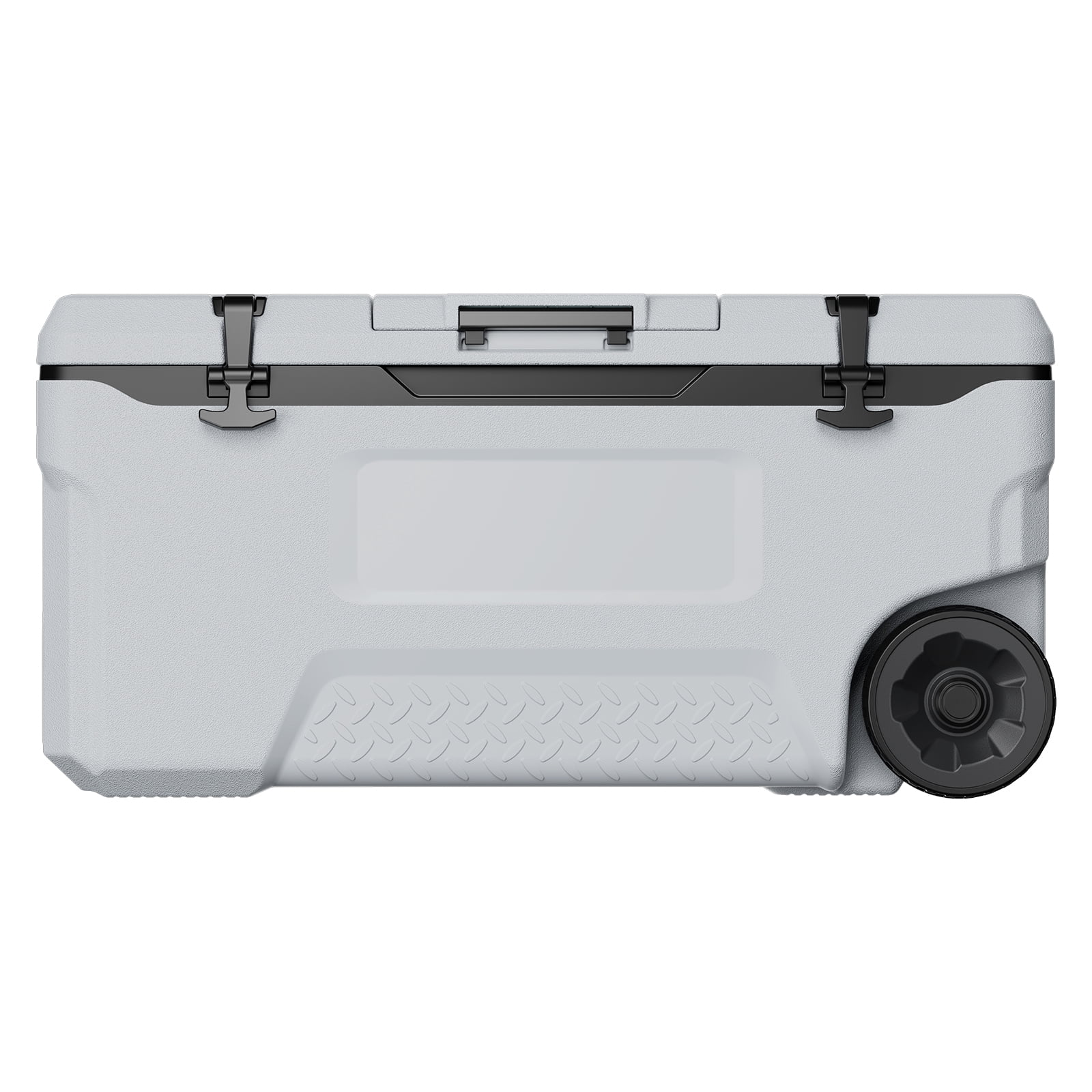 VEVOR Portable Cooler, 74 QT Wheeled Cooler with Ice Retention, Heavy-Duty Handles and Cup Holder, Lightweight Rigid Material Insulated Portable Cooler, Suitable for Family Picnics and Long Trips